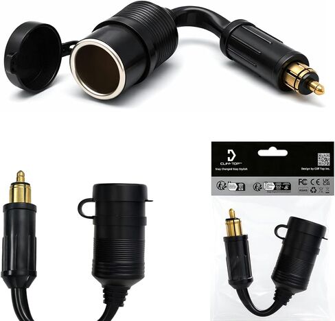 Cliff Top Hella DIN Cigarette Lighter Adapter Compatible with BMW Triumph in Kuwait