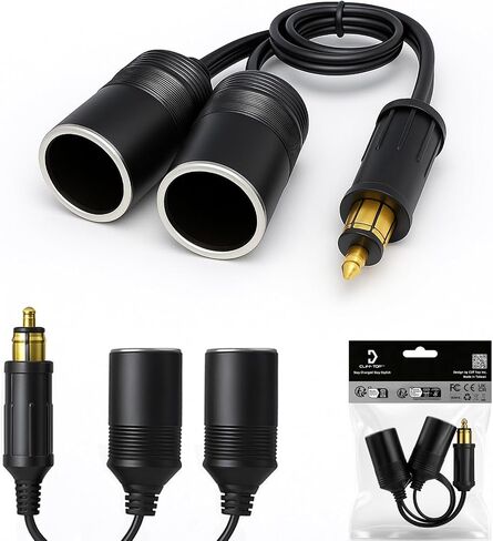 Cliff Top Hella DIN Cigarette Lighter Adapter Compatible with BMW Triumph in Kuwait