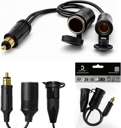 Cliff Top Hella DIN Cigarette Lighter Adapter Compatible with BMW Triumph in Kuwait