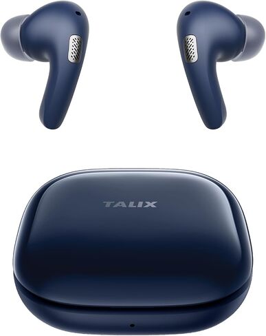 TALIX T30 Noise Cancelling Earbuds with Phone Stand, Punchy Bass, 4-Mic, True Wireless Bluetooth 6.0 in Ear Headphones, 28H Playtime, IPX4 (Black) in Kuwait