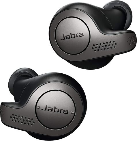Jabra Elite 65t Alexa Enabled True Wireless Earbuds with Charging Case IP55 rated - Titanium Black (Renewed) in Saudi Arabia
