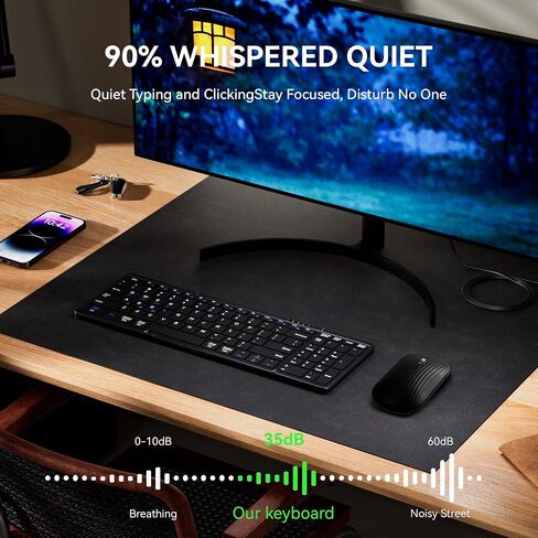 USB-C Rechargeable Folding Wireless Bluetooth Keyboard Combo in Kuwait