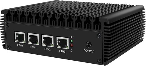 جهاز جدار حماية صغير، كمبيوتر صغير، OPNsense، Untangle، VPN، جهاز توجيه PC، N5105، RJ02، 4 x 2.5GbE I225-V B3، HDMI، DP، 4 x USB، 0 ذاكرة وصول عشوائي، 0 تخزين، هيكل عظمي بدون نظام in Kuwait