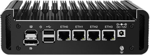 جهاز جدار الحماية الصغير، كمبيوتر صغير، OPNsense، VPN، جهاز توجيه PC، J6413، RJ26، AES-NI، 4 x 2.5GbE I226-V LAN، HDMI، DP، Type-C، فتحة TF، 0 ذاكرة الوصول العشوائي، 0 تخزين، هيكل عظمي بدون نظام in Kuwait
