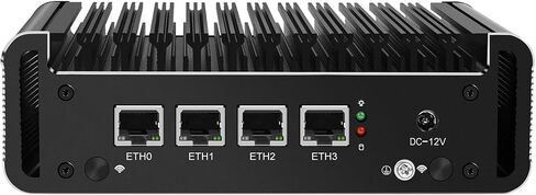 جهاز جدار حماية صغير، كمبيوتر صغير، OPNsense، VPN، جهاز توجيه PC، Celeron J6413، RJ62، 4 x 2.5GbE I226-V LAN، HDMI، DP، فتحة SIM، 0 ذاكرة وصول عشوائي، 0 تخزين، هيكل عظمي بدون نظام in Kuwait
