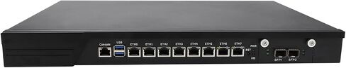 جهاز جدار الحماية 1U، PFSense، Mikrotik، OPNsense، VPN، Network Rackmount، Intel Core I7 7700، RJ10، AES-NI، 8 x I211 LAN، 2 x SFP+ 10GbE 82599ES، 0 RAM، 0 تخزين، Barebone بدون نظام in Kuwait