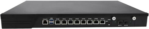 جهاز جدار الحماية 1U، PFSense، Mikrotik، OPNsense، VPN، Network Rackmount، Intel Core I7 7700، RJ10، AES-NI، 8 x I211 LAN، 2 x SFP+ 10GbE 82599ES، 0 RAM، 0 تخزين، Barebone بدون نظام in Kuwait
