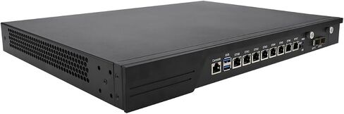 1U Firewall Appliance, PFSense, Mikrotik, OPNsense, VPN, Network Rackmount, Intel Core I3 7100, RJ10, AES-NI, 8 x I211 LAN, 2 x SFP+ 10GbE 82599ES, 0 RAM, 0 Storage, Barebone No System in Kuwait