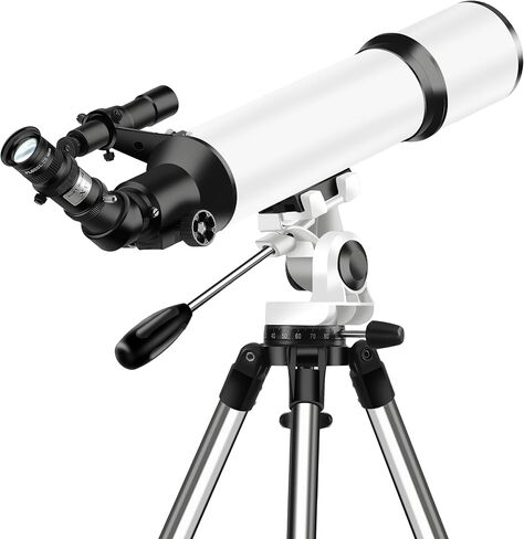 Telescope,Galaeyes 90mm Aperture 600mm FL, Telescope for Adults High Powered,Metal AZ & Stainless Steel Tripod, Stargazing APP & Phone Adapter,Aperture 90mm in Kuwait