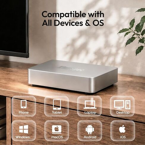 KingSpec N100 2TB Personal Cloud NAS – Pre-Installed SSD, Silent Fanless, Plug & Play Private Cloud Storage for Home & Office, Remote Access & Google Drive Backup, Ultra-Compact All-Aluminum in Saudi Arabia