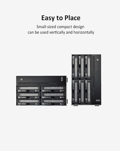 TerraMaster T6-423 6-Bay High-Performance NAS, Ideal for Small and Medium Businesses, N5095 QuadCore CPU, 4GB DDR4, Network Attached Storage, and Two 2.5GbE Ports (HDD Not Included) in Saudi Arabia