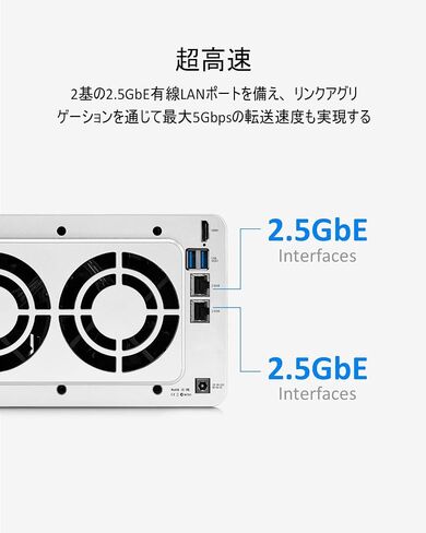 TerraMaster T6-423 6-Bay High-Performance NAS, Ideal for Small and Medium Businesses, N5095 QuadCore CPU, 4GB DDR4, Network Attached Storage, and Two 2.5GbE Ports (HDD Not Included) in Saudi Arabia