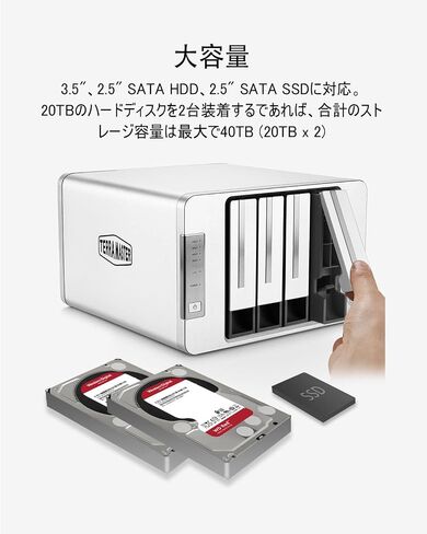 TerraMaster T6-423 6-Bay High-Performance NAS, Ideal for Small and Medium Businesses, N5095 QuadCore CPU, 4GB DDR4, Network Attached Storage, and Two 2.5GbE Ports (HDD Not Included) in Saudi Arabia