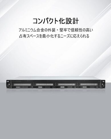 TerraMaster U4-423 2.5GbE 1U Rackmount NAS, Ideal for Small and Medium Businesses, N5095 Quad-Core Processor, Two 2.5GbE Ports, 4GB DDR4 (HDD Not Included) in Saudi Arabia