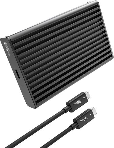 ANYOYO NVMe M.2 SSD Enclosure, 40Gbps NVMe Enclosure Up to 8TB SSD, Tool-Free Aluminum Case with Triple Fins Heat Dissipation, Compatible with Thunderbolt 3/4 & USB4/3.2/3.1/3.0/2.0 M1 M2 Pro/Max in Saudi Arabia