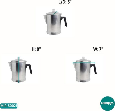 MIRRO 9 Cup Aluminum Coffee Percolator with Cool-touch Handle in Saudi Arabia