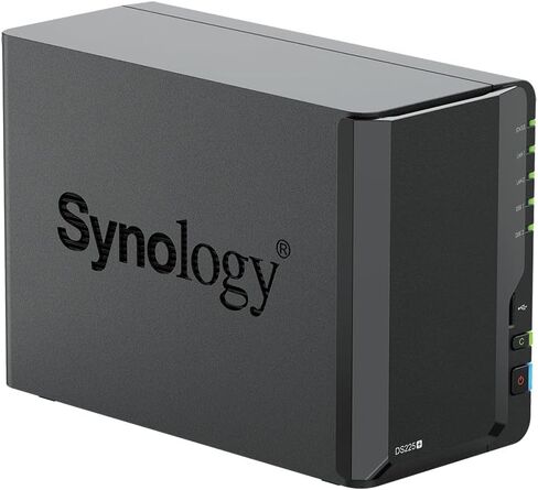 Synology DS225+ 32TB (Synology HAT3310-16T) 2-Bay Plus Series - Intel Celeron J4125 Quad-Core, 2GB Non-ECC DDR4 SODIMM 1x2.5GbE and 1x1GbE RJ-45 LAN Port in Saudi Arabia