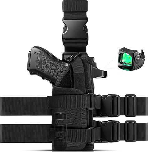 ZZY Drop Leg Holster Fits Optic/Light/Laser for Glock 17 19, Sig P220 S&W in Kuwait