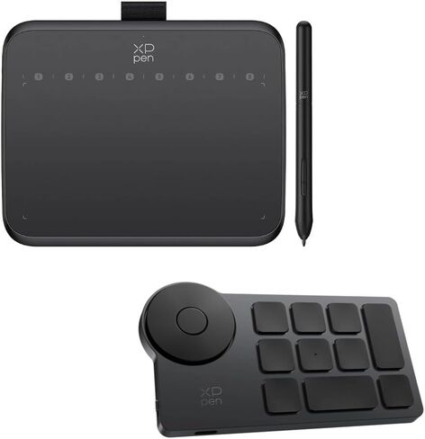 XPPen IT640 Drawing Tablet with 16384 Pressure Levels Art Tablet & Mini Keydial ACK05 Wireless Shortcut Keyboard in Kuwait
