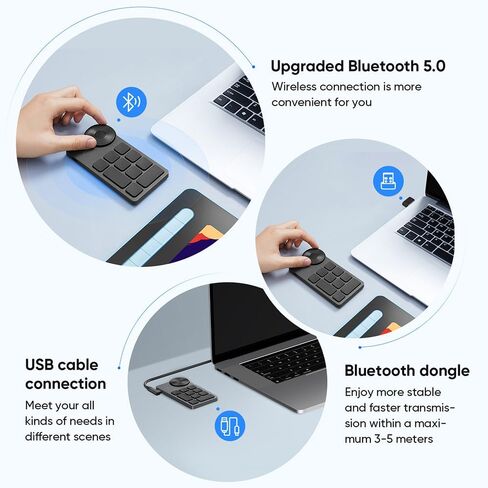 XPPen IT640 Drawing Tablet with 16384 Pressure Levels Art Tablet & Mini Keydial ACK05 Wireless Shortcut Keyboard in Kuwait