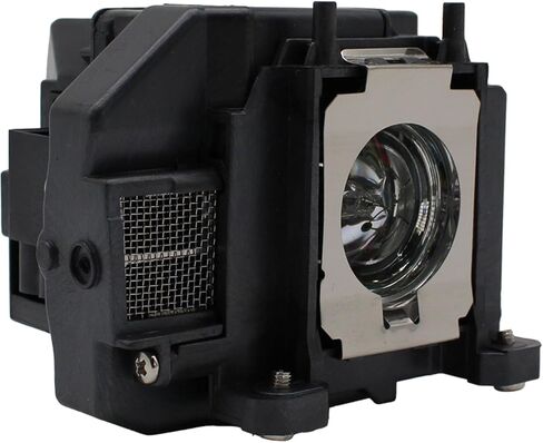 Jaspertronics™ Original ELP-LP67 Lamp & Housing for Epson Projectors - Fits EB-S01, EB-X14, EH-TW480, EX3210, Powerlite-1221, V13H010L67 & More - 1 Unit Per Pack with 1 Year Warranty in Kuwait