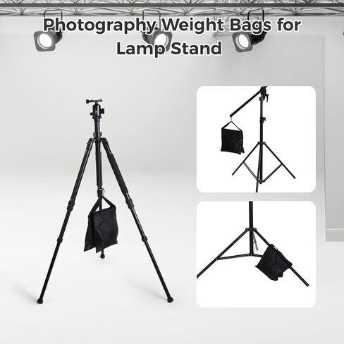8 PCS Photography Weight Bags Set, Empty Heavy Photo Studio Filled Weight Bags, Sandbag Set for Photography Tripod Stand Sports Outdoor Photo Video Studio Boom Brackets in Kuwait