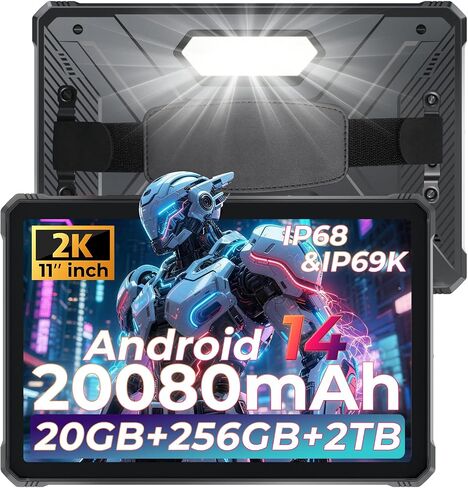 HOTWAV R9 Pro Rugged Tablet Android 14-2K 11'' 20080mAh Waterproof Tablet in Kuwait
