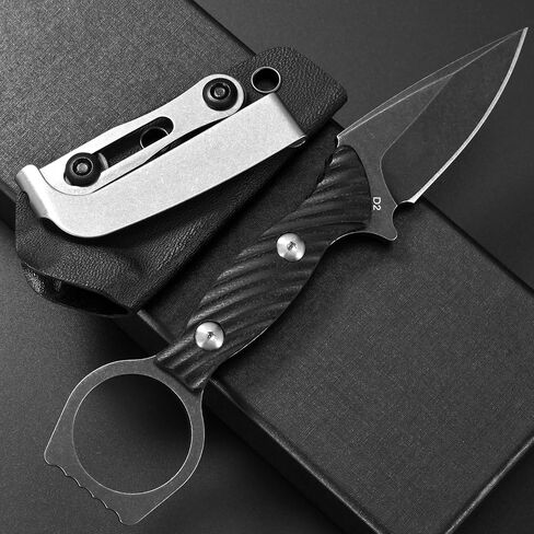 Gtkii GTK399 Fixed Blade Knife D2 Steel Blade G10 Handle Full Tang EDC Tool Knifes for Outdoor Camping Hiking Survival in Kuwait