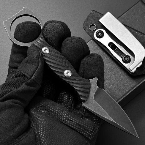 Gtkii GTK399 Fixed Blade Knife D2 Steel Blade G10 Handle Full Tang EDC Tool Knifes for Outdoor Camping Hiking Survival in Kuwait