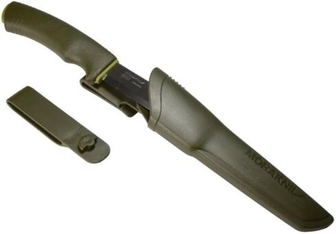 Morakniv Bushcraft Forest Sandvik Stainless Steel Fixed-Blade Bushcraft Knife with Sheath, Forest Green, 4.3 Inch in Kuwait