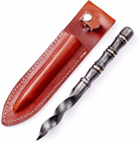 PAL 2000 KNIVES Custom Handmade Damascus Steel 10 Inches Hunting Tri Edge Kris Knife 9815 in Kuwait