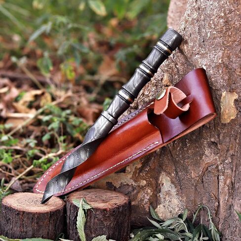 PAL 2000 KNIVES Custom Handmade Damascus Steel 10 Inches Hunting Tri Edge Kris Knife 9815 in Kuwait