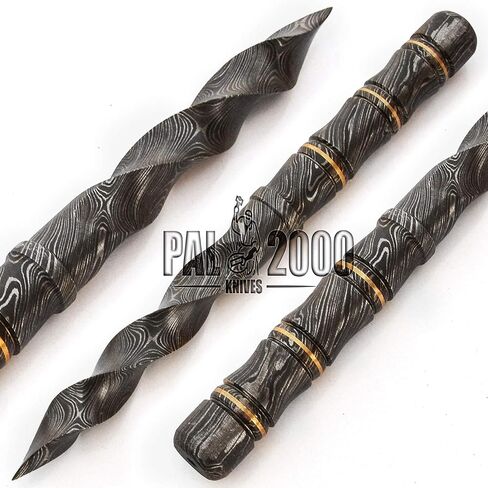 PAL 2000 KNIVES Custom Handmade Damascus Steel 10 Inches Hunting Tri Edge Kris Knife 9815 in Kuwait
