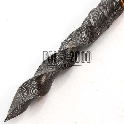 PAL 2000 KNIVES Custom Handmade Damascus Steel 10 Inches Hunting Tri Edge Kris Knife 9815 in Kuwait