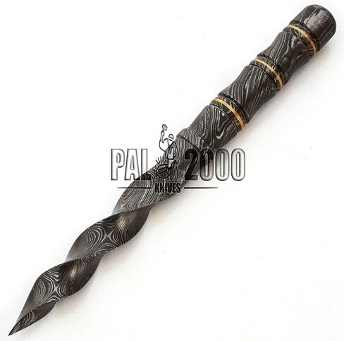 PAL 2000 KNIVES Custom Handmade Damascus Steel 10 Inches Hunting Tri Edge Kris Knife 9815 in Kuwait