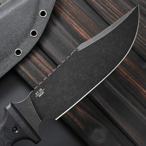 Sitivien ST28 Fixed Blade Knife 7MM Thick N690 Stainless Steel Blade G10 Handle Full Tang EDC Tool Knifes for Outdoor Working Camping Hunting Fishing in Saudi Arabia