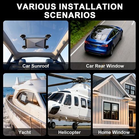 Dinfu Starlink Mini Mount, Suction Cup for Car Window Sunroof RV in Kuwait