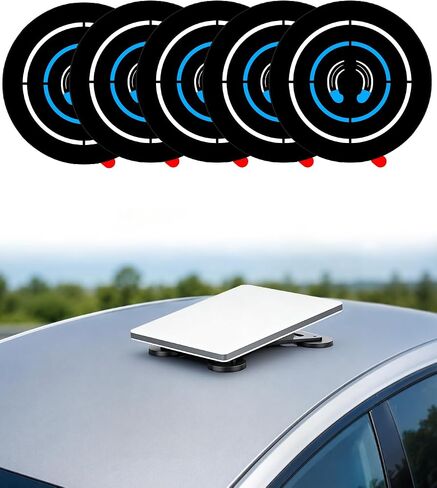 5-Pack Adhesive Magnetic Mount Plates for Starlink Mini & Gen 3 Magnetic Mounts, Magnetic Base Pads for Car Truck SUV Aluminum/Glass Cab Roof, Peel-and-Stick Non-Magnetic Roof Mounting Helper in Kuwait