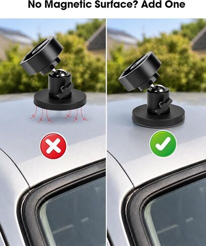 5-Pack Adhesive Magnetic Mount Plates for Starlink Mini & Gen 3 Magnetic Mounts, Magnetic Base Pads for Car Truck SUV Aluminum/Glass Cab Roof, Peel-and-Stick Non-Magnetic Roof Mounting Helper in Kuwait