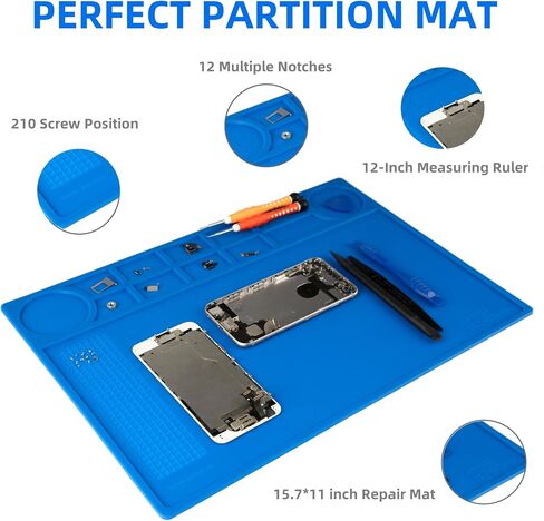 Kaisiking Heat Resistant Silicone Work Mat for Soldering,Electronics Repair in Kuwait