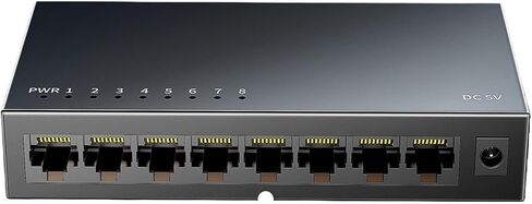 5/8-Port Ethernet 1000Mbps Gigabit RJ45 Hub(EU Plug 5 Ports) in Saudi Arabia