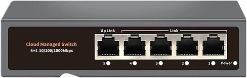 Ethernet 5-Port 100/1000Mbps Splitter Desktop RJ45 Hub in Saudi Arabia