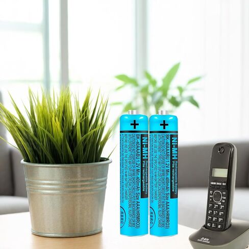 BK-40AAABU NI-MH AAA Rechargeable Battery 400mah 4Pack 1.2V NiMH AAA Batteries for Panasonic Cordless Phones, Remote Controls, Electronics in Kuwait