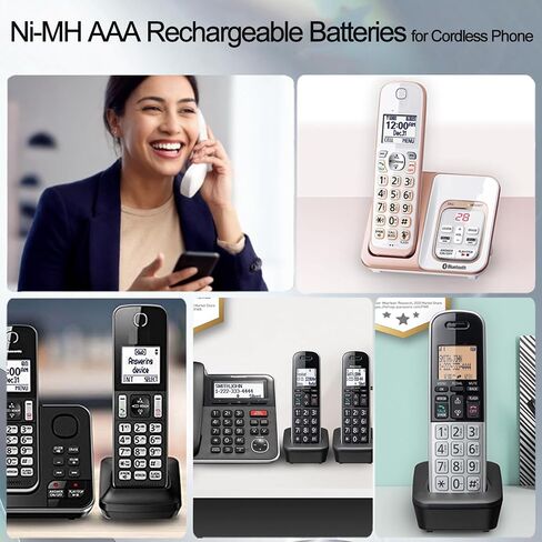 BK-40AAABU NI-MH AAA Rechargeable Battery 400mah 4Pack 1.2V NiMH AAA Batteries for Panasonic Cordless Phones, Remote Controls, Electronics in Kuwait