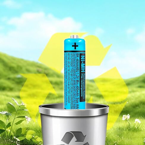 BK-40AAABU NI-MH AAA Rechargeable Battery 400mah 4Pack 1.2V NiMH AAA Batteries for Panasonic Cordless Phones, Remote Controls, Electronics in Kuwait