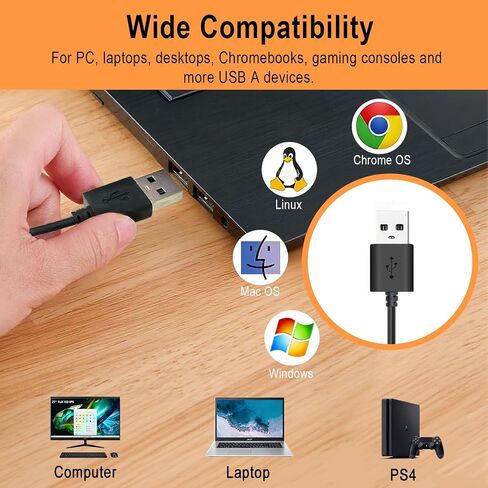 USB Earbuds with Microphone & Adjustable Ear Hooks for PC Laptop in Kuwait