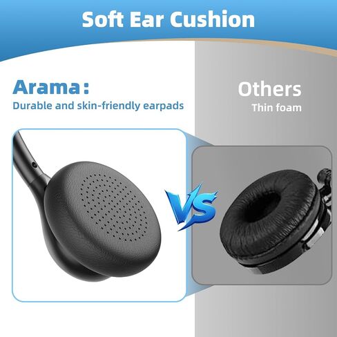 Arama Dual USB Headset with Microphone for PC, Computer, Laptop, USB-A/C in Kuwait