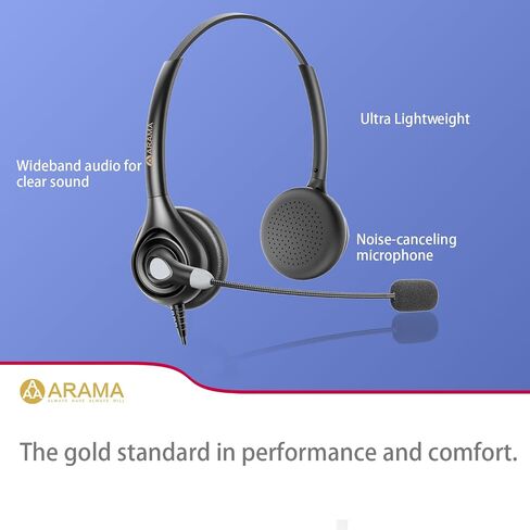 Arama Dual USB Headset with Microphone for PC, Computer, Laptop, USB-A/C in Kuwait