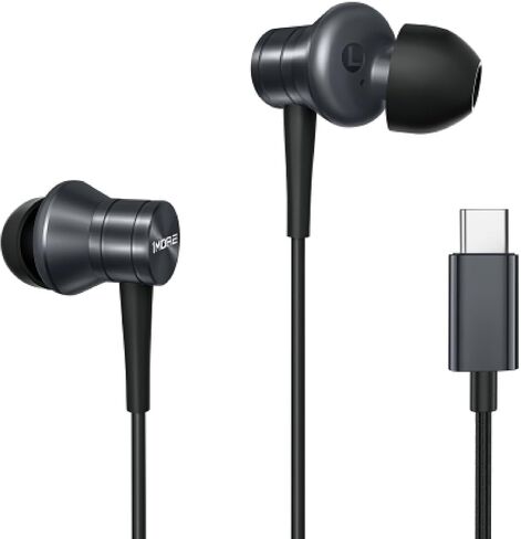 1MORE P20 in-Ear Earphones with Cable, USB C Wired Ear Buds, Hi-Res Audio, Sound Isolation, Mic Mute Fuction, Microphone and Volume Controller in Saudi Arabia