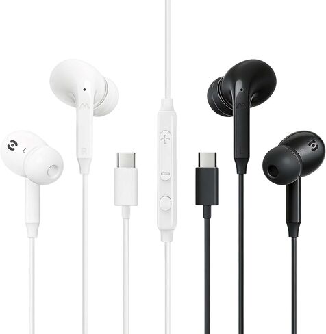 MAS CARNEY 2 Pack USB C Headphones for iPhone 17 16 15 Pro Max/Plus/Samsung in Kuwait